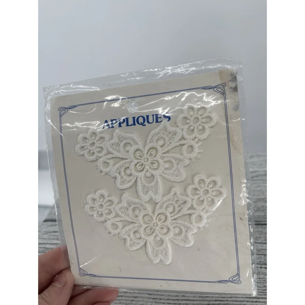 Vintage Appliques White Wedding Sewing Crafts